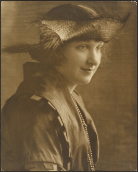 Louis Fleckenstein, [Portrait of a Woman in Straw Hat]