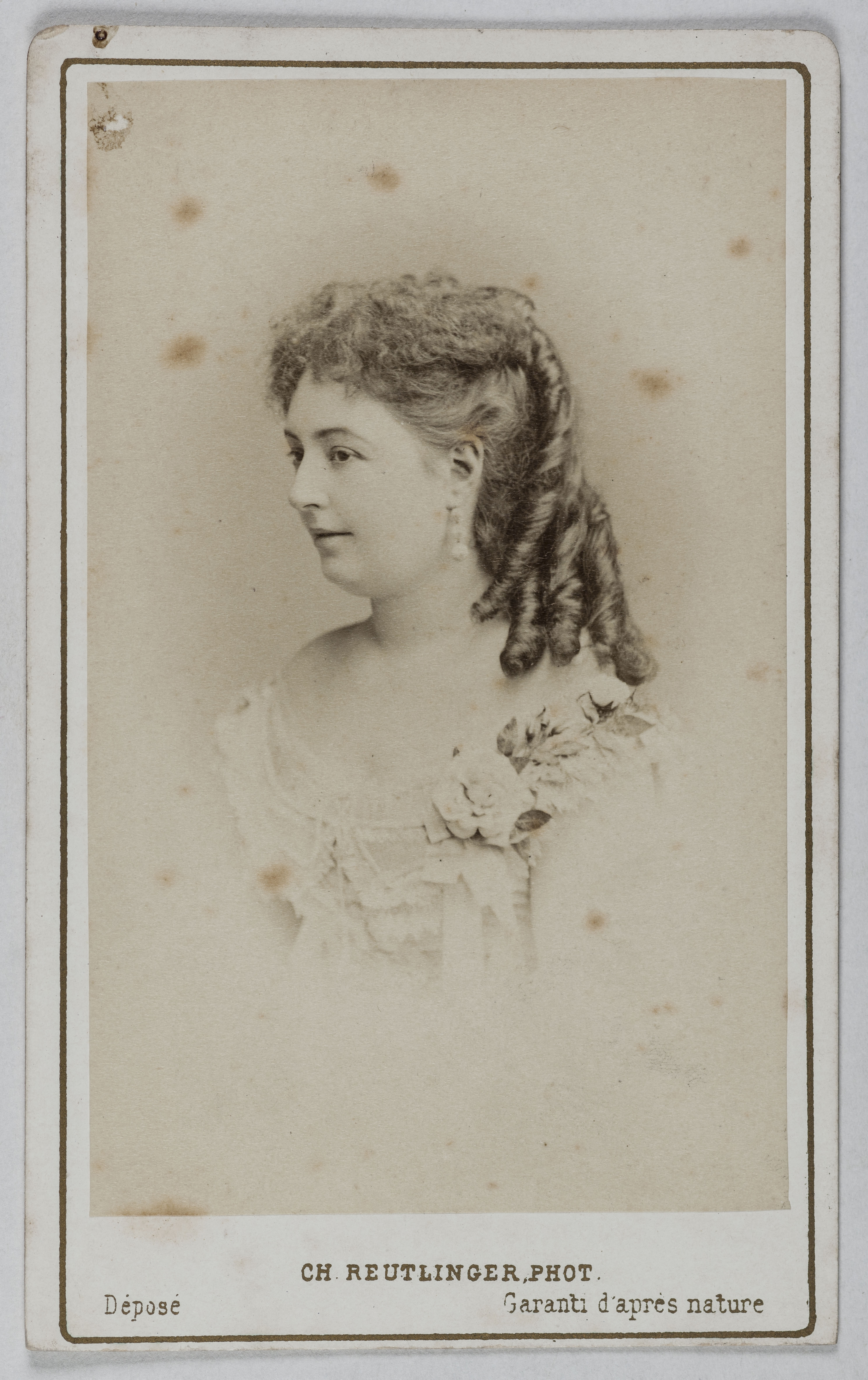 Charles Reutlinger, Portrait de Marie Garnier (chanteuse lyrique ?)