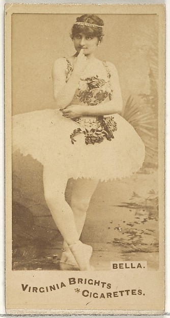 Allen & Ginter, Bella, from the Actors and Actresses series (N45, Type 1) for Virginia Brights Cigarettes