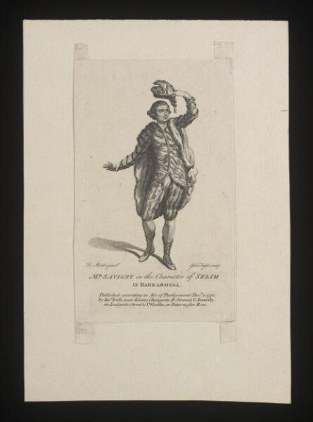 David Martin, Mr Savigny in the Character of Selim