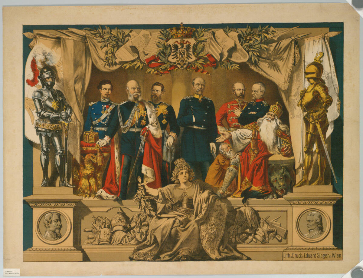 Anonym, Kaiser Wilhelm I. und die Bundesfürsten vor Karl dem Großen