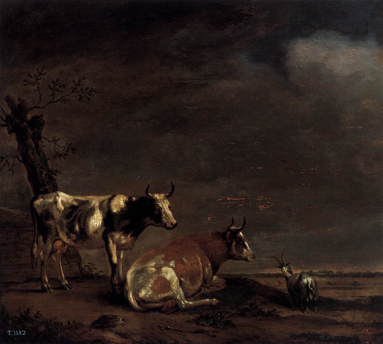 Paulus Potter, Two Cows in a Meadow