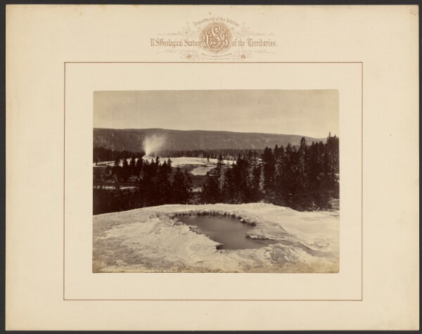 William Henry Jackson, Distant View of the Castle Geyser