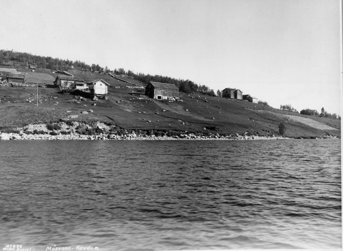 Anders Beer Wilse, Mosvatnet, Hovden, Bebyggelse