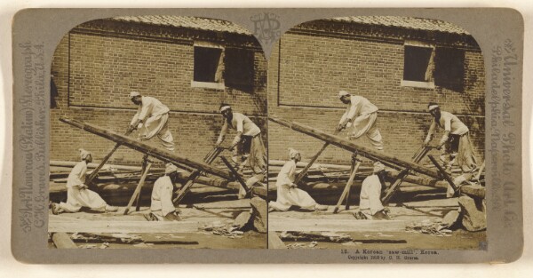 Carleton H. Graves, A Korean 'saw mill', Korea.