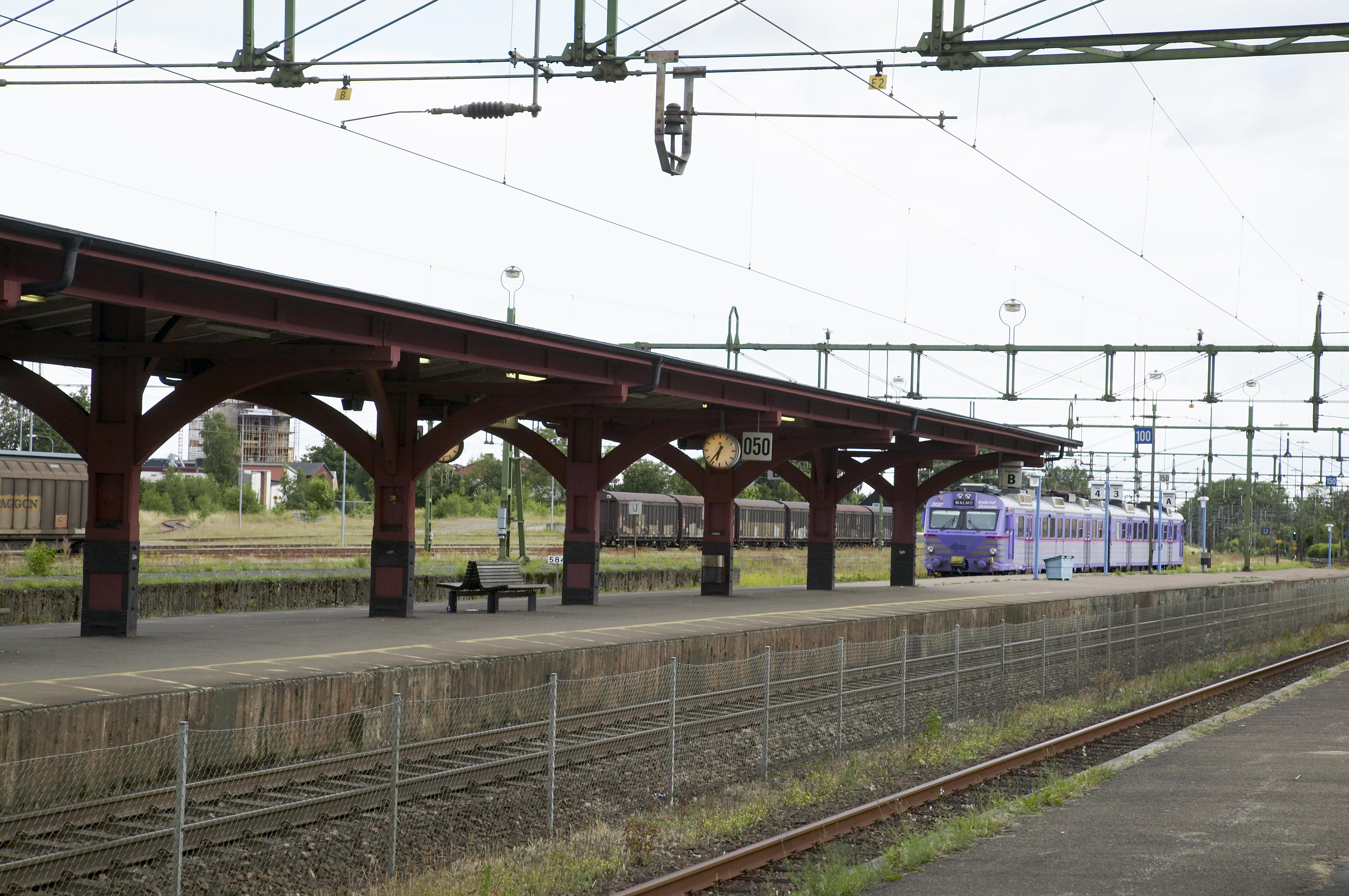 Bengt A Lundberg, Eslövs järnvägsstation