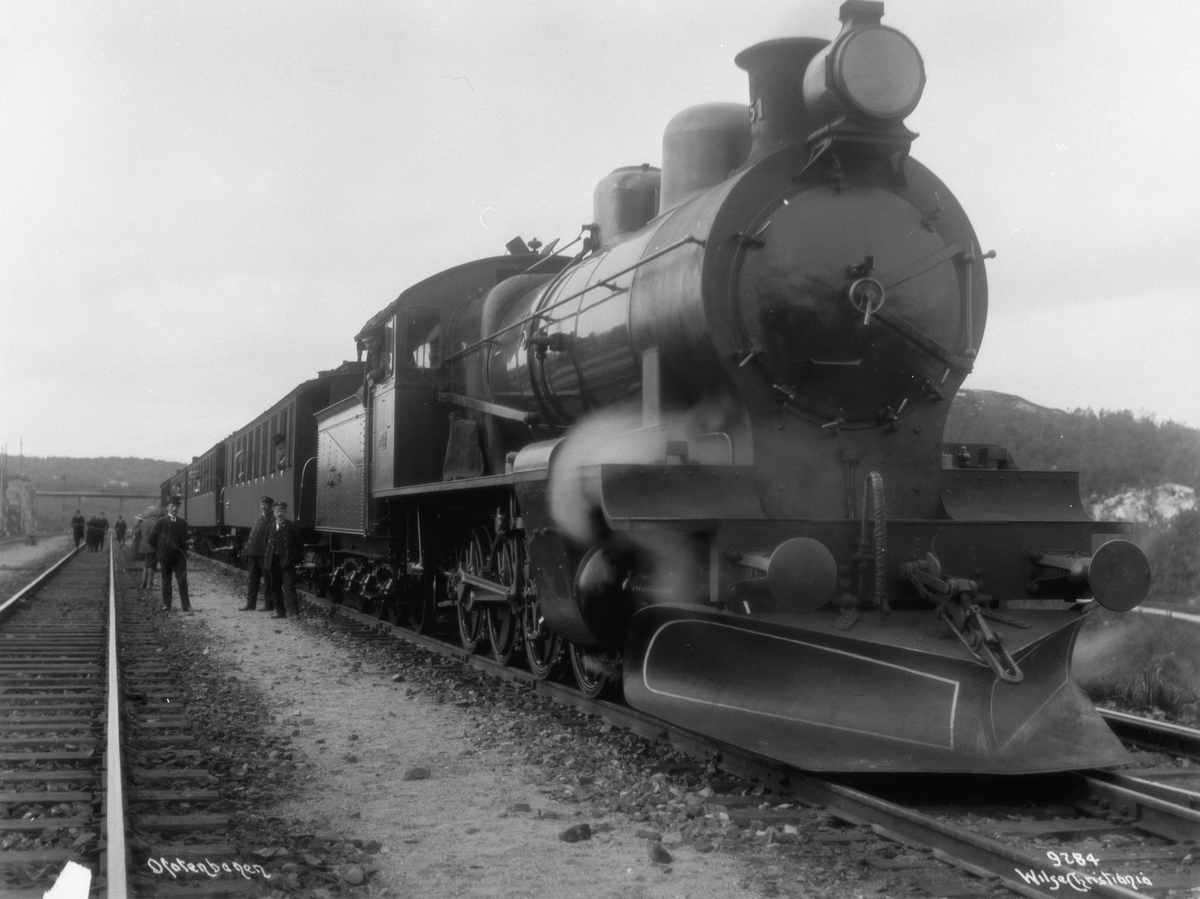 Anders Beer Wilse, Prot: Ofotentog ved Narvik Station 24/8 1908