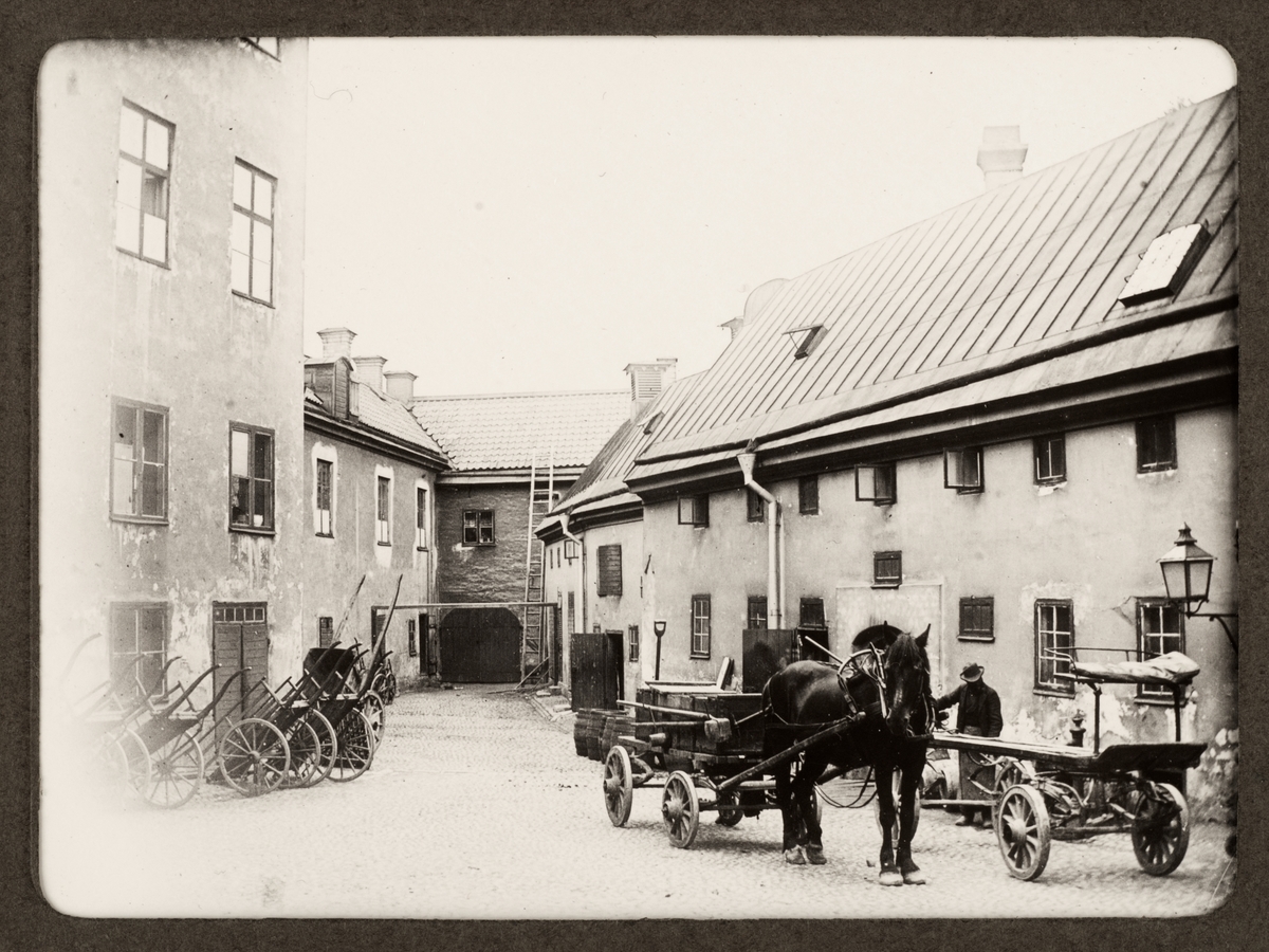 August Fredrik Schagerström, “Upsala. The Brewery Farm at Dombro”," Gillbergska huset, Holmen district, Uppsala 1912