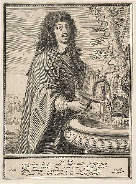 Abraham Bosse, Water, from "The Four Elements" (Les Quatre Eléments)