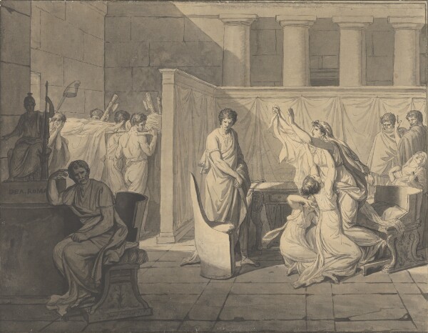 Jacques-Louis David, The Lictors Bringing Brutus the Bodies of His Sons
