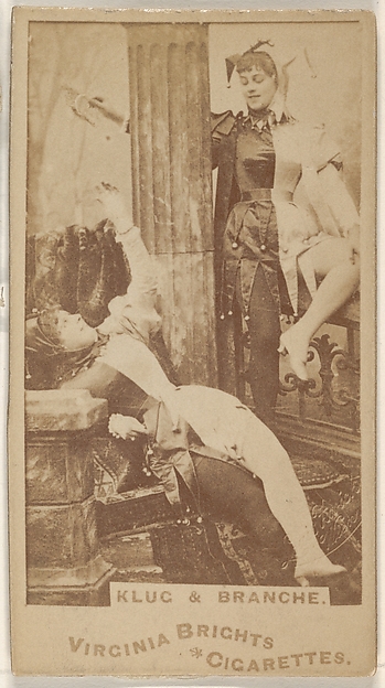 Allen & Ginter, Klug and Branche, from the Actors and Actresses series (N45, Type 1) for Virginia Brights Cigarettes