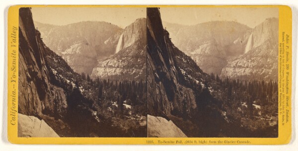 John P. Soule, Yo-Semite Fall, (2634 ft. high) from the Glacier Cascade.