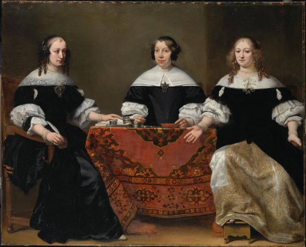 Ferdinand Bol, Portrait of the Three Regentesses of the Leprozenhuis, Amsterdam