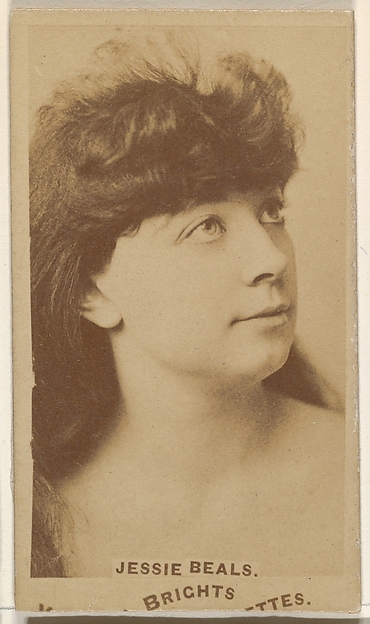 Allen & Ginter, Jessie Beals, from the Actors and Actresses series (N45, Type 1) for Virginia Brights Cigarettes
