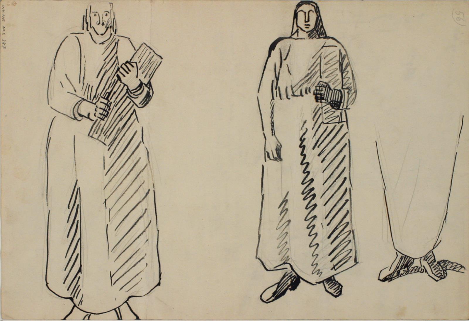 Niels Larsen Stevns, Figurstudier