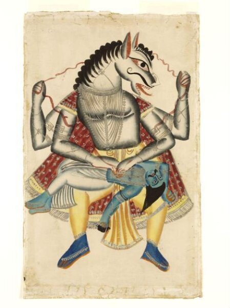 Unknown, Narasimha and Hiranyakasipu