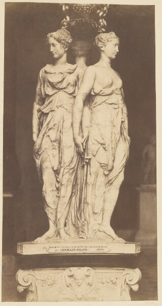 Édouard Baldus, [Sculptural study - funerary monument for Henry II and Catherine de Medici by G. Pilon]