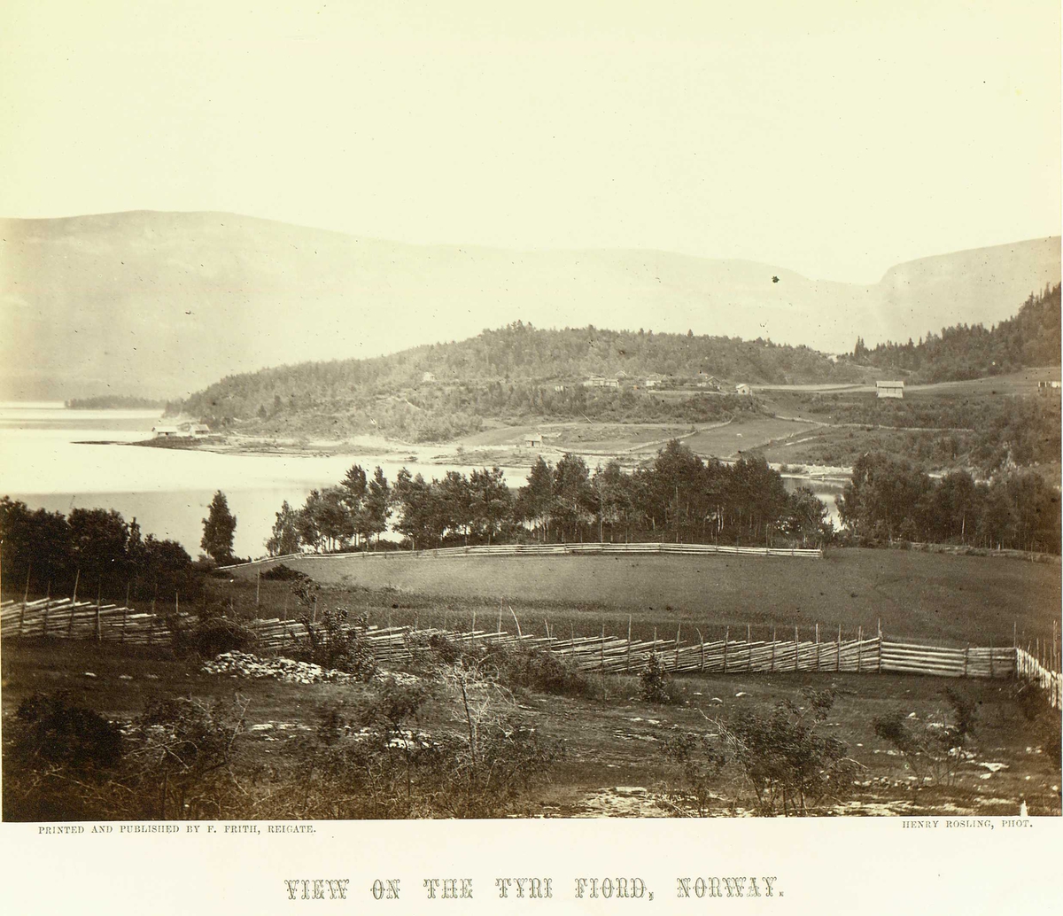 Henry Rosling, VIEW ON THE TYRI FJORD, NORWAY.