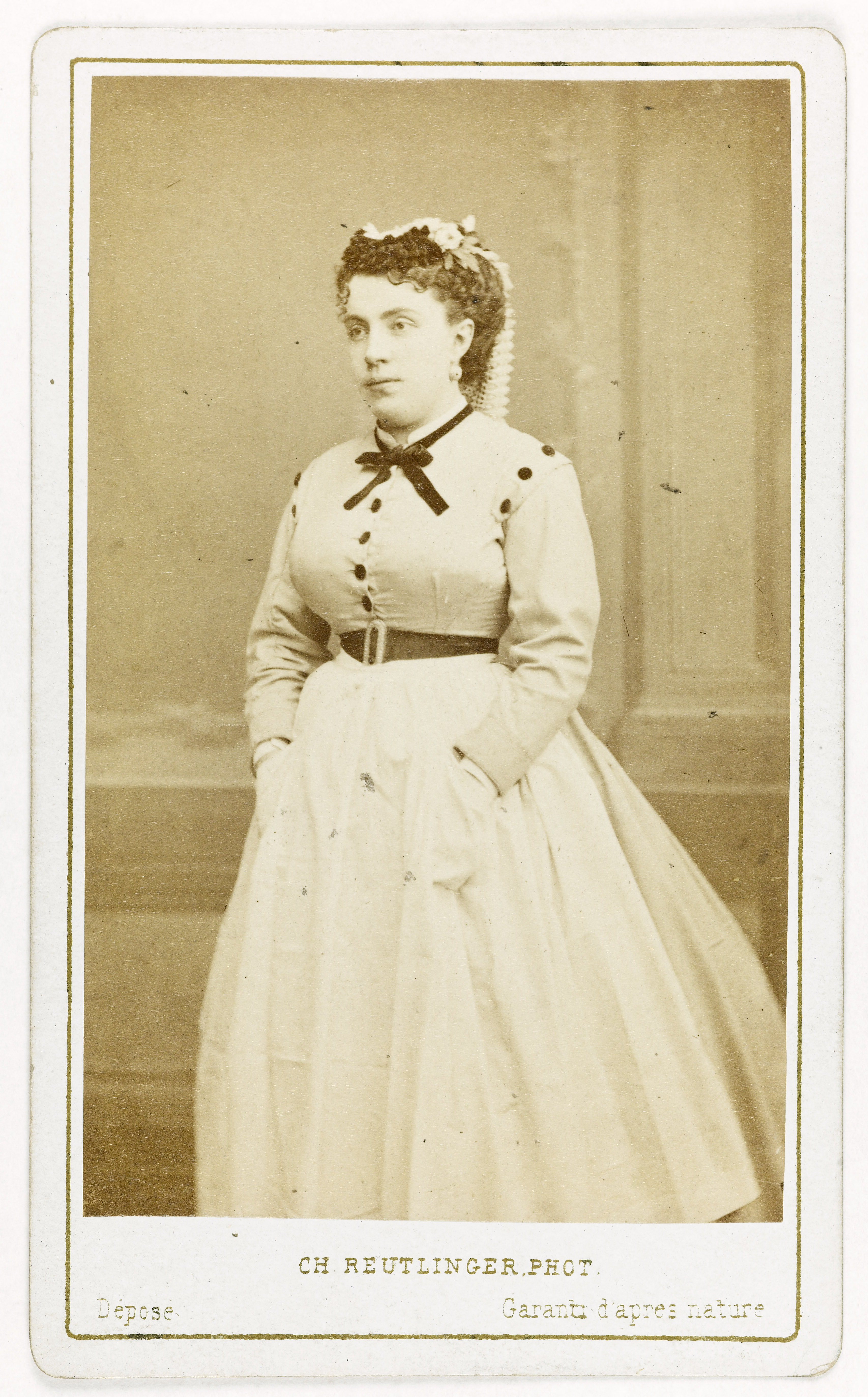 Charles Reutlinger, Portrait de Thérésa, (Emma Thérèse dite Valadon, épouse de Mr Guilloreau, 1837-1913), chanteuse comique.