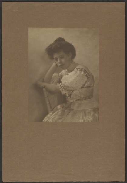 Louis Fleckenstein, [Portrait of a Woman in Satin Dress]