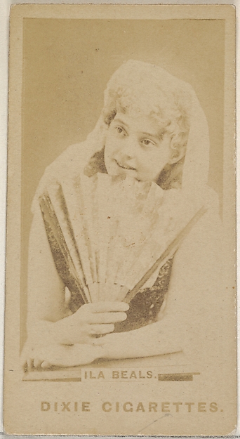 Allen & Ginter, Ila Beals, from the Actors and Actresses series (N45, Type 7) for Dixie Cigarettes