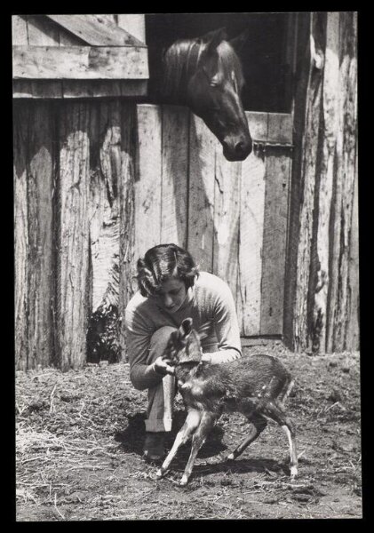 Unknown, Woman with Fawn