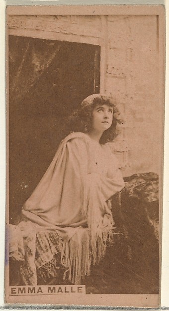 W. Duke, Sons & Co., Emma Malle, from the Actors and Actresses series (N145-8) issued by Duke Sons & Co. to promote Duke Cigarettes