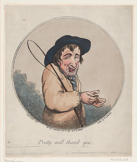 Thomas Rowlandson, Pretty Well Thank You