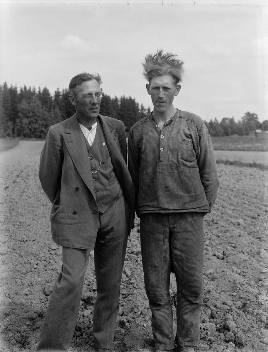Paul Sandberg, Uppland’s Agents, Farmers Birger Svensson and Farmers Evert Johansson, Ullbro, Tillinge parish