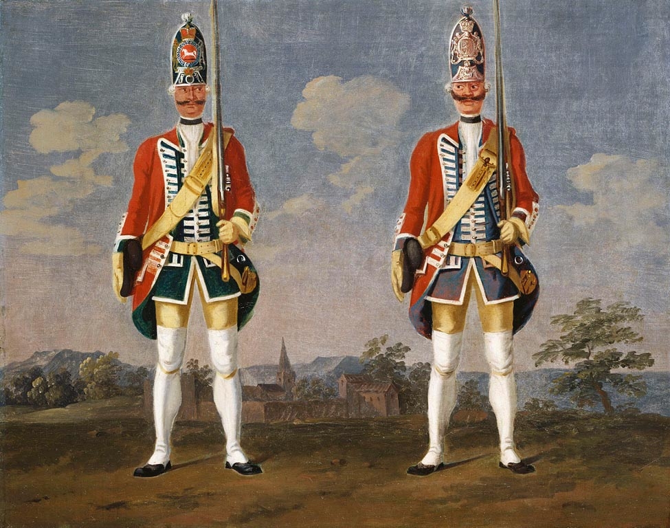 David Morier, Grenadiers, Infantry Regiments 9B 'Borch' and 12B 'Brunck'