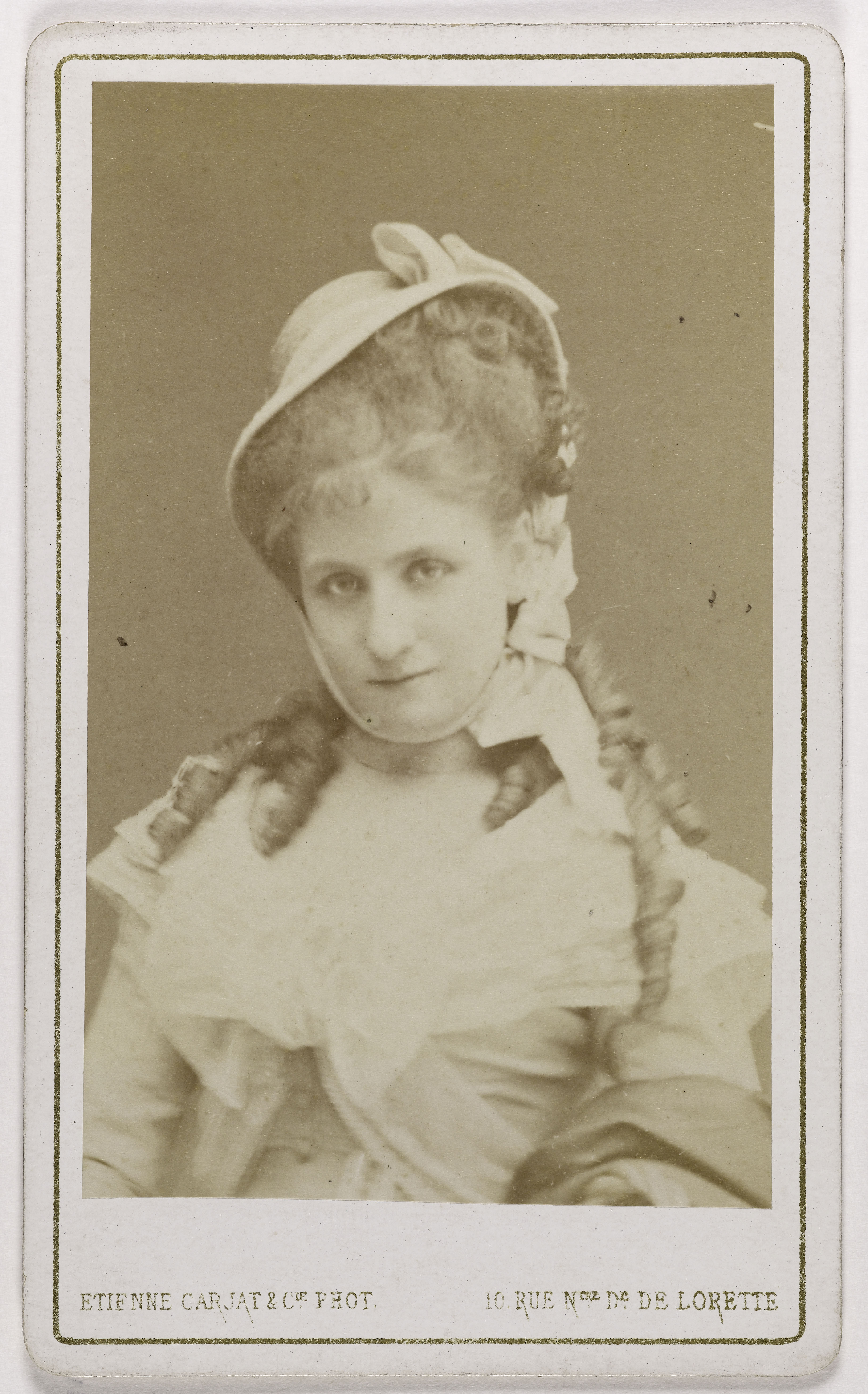 Carjat & Cie, Portrait de Juliette Bilbaut-Vauchelet (1855-1924), (chanteuse lyrique à l'Opéra Comique)