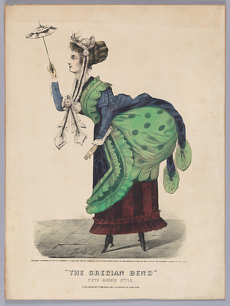 Thomas B. Worth, The Grecian Bend–Fifth Avenue Style