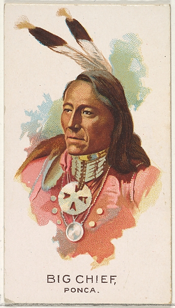 Allen & Ginter, Big Chief, Ponca, from the American Indian Chiefs series (N2) for Allen & Ginter Cigarettes Brands