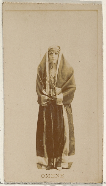 Allen & Ginter, Omene, from the Actors and Actresses series (N45, Type 8) for Virginia Brights Cigarettes