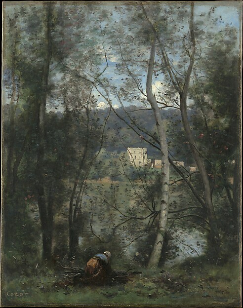 Camille Corot, A Woman Gathering Faggots at Ville-d'Avray
