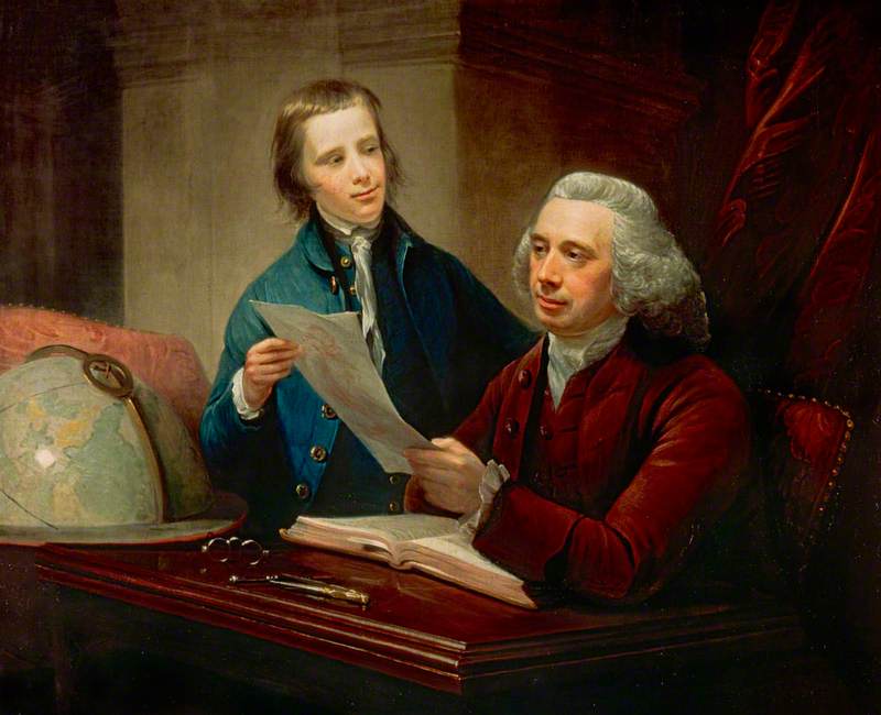David Martin, James Russell, d. 1773. Professor of Natural Philosophy at Edinburgh) University (With his son James Russell, 1754 - 1836. President of the Royal College of Surgeons of Edinburgh)