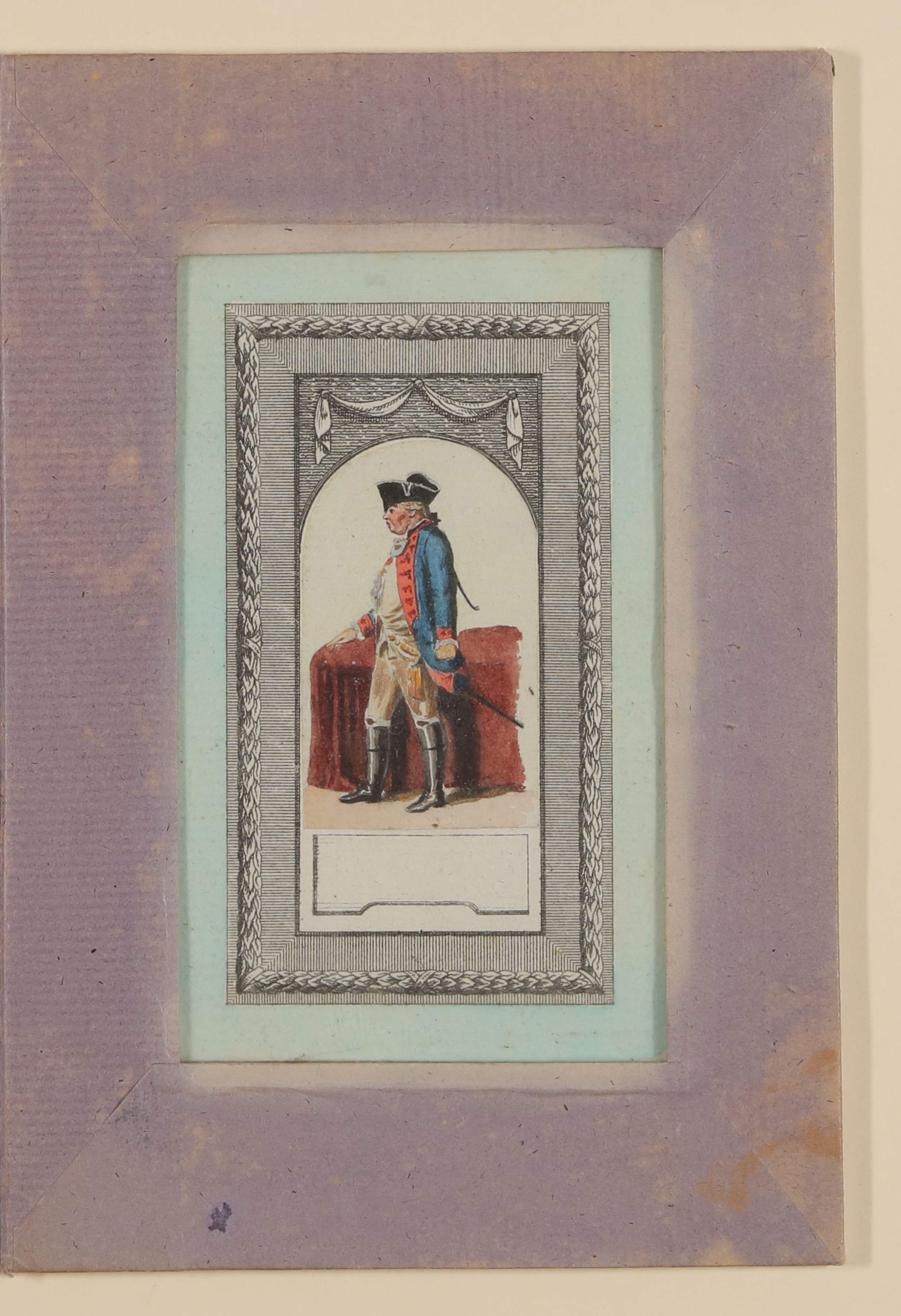 Daniel Nikolaus Chodowiecki, Stehender Offizier [Teil der Kassette "CHODOWIECKI, NARRISCHE, Bd. 9"]