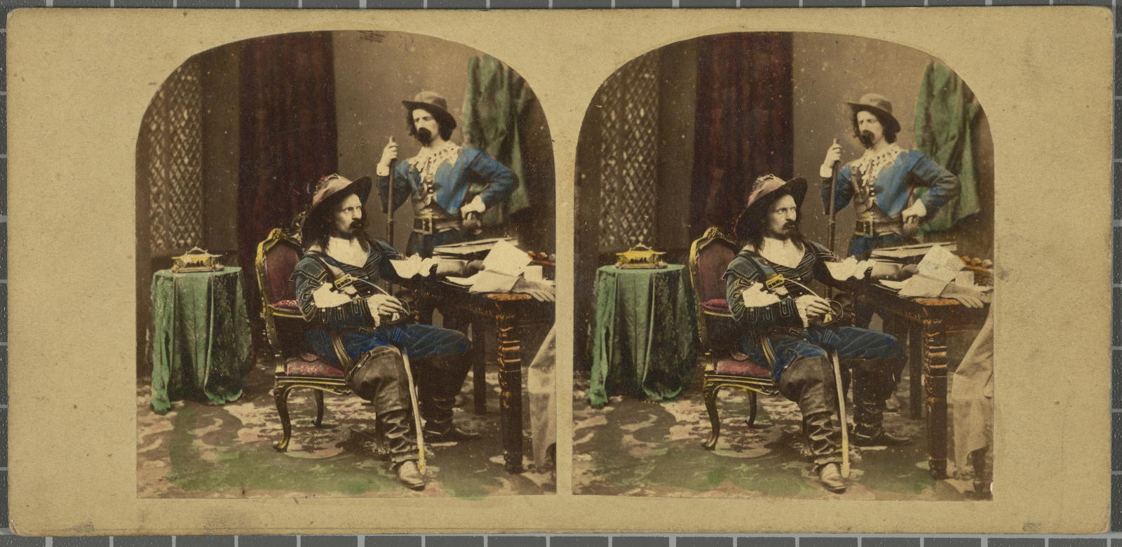 Desconegut, [Two men dressed in epoch]