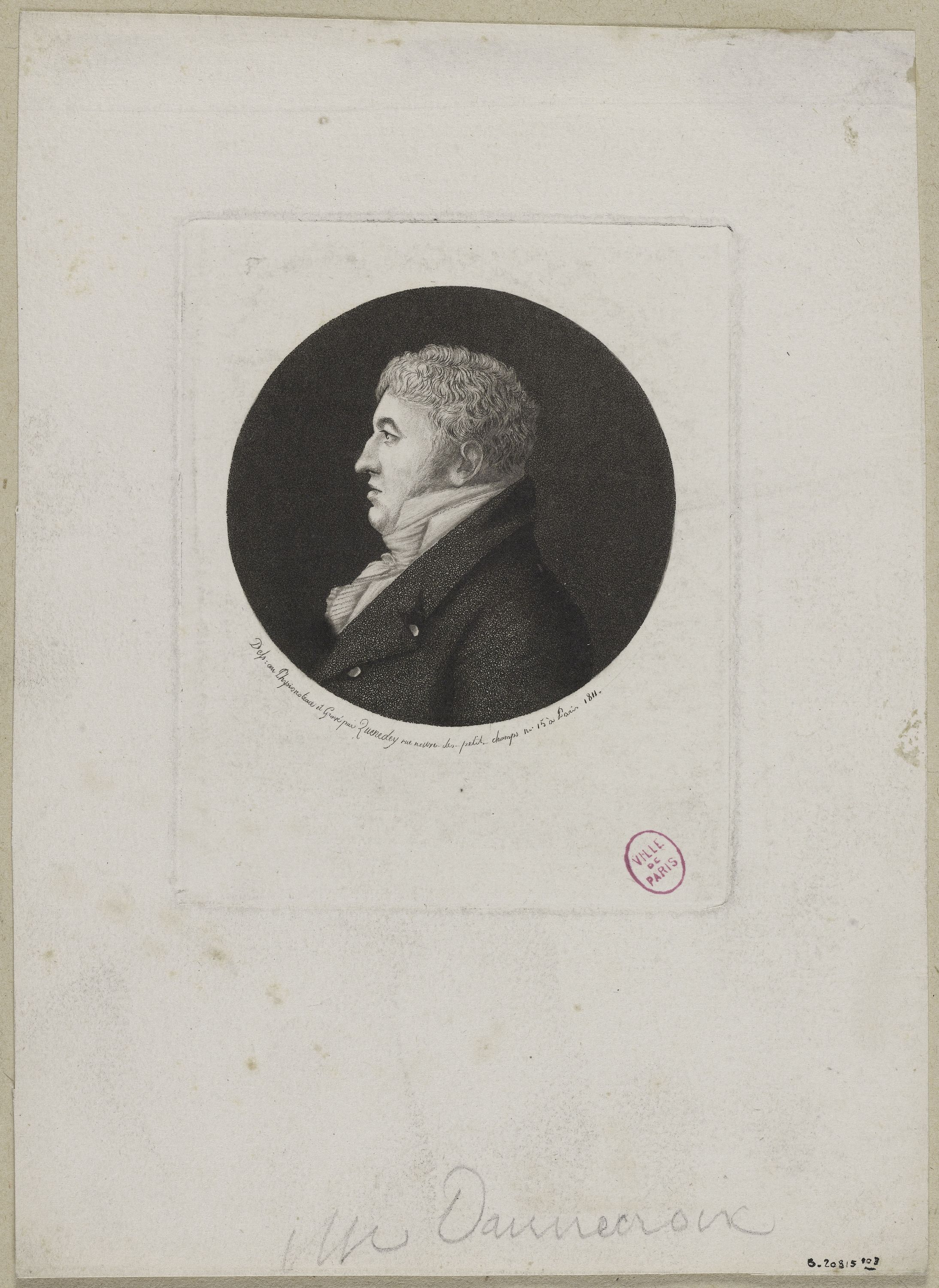 Edmé Quenedey, Portrait de Monsieur Dannecroix