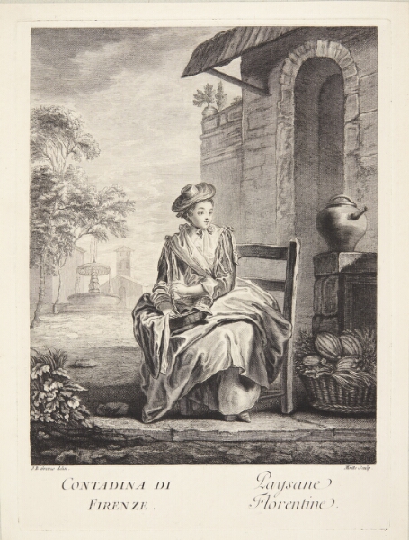 Pierre Etienne Moitte, Bondepige fra Firenze (Paysane Florentine)
