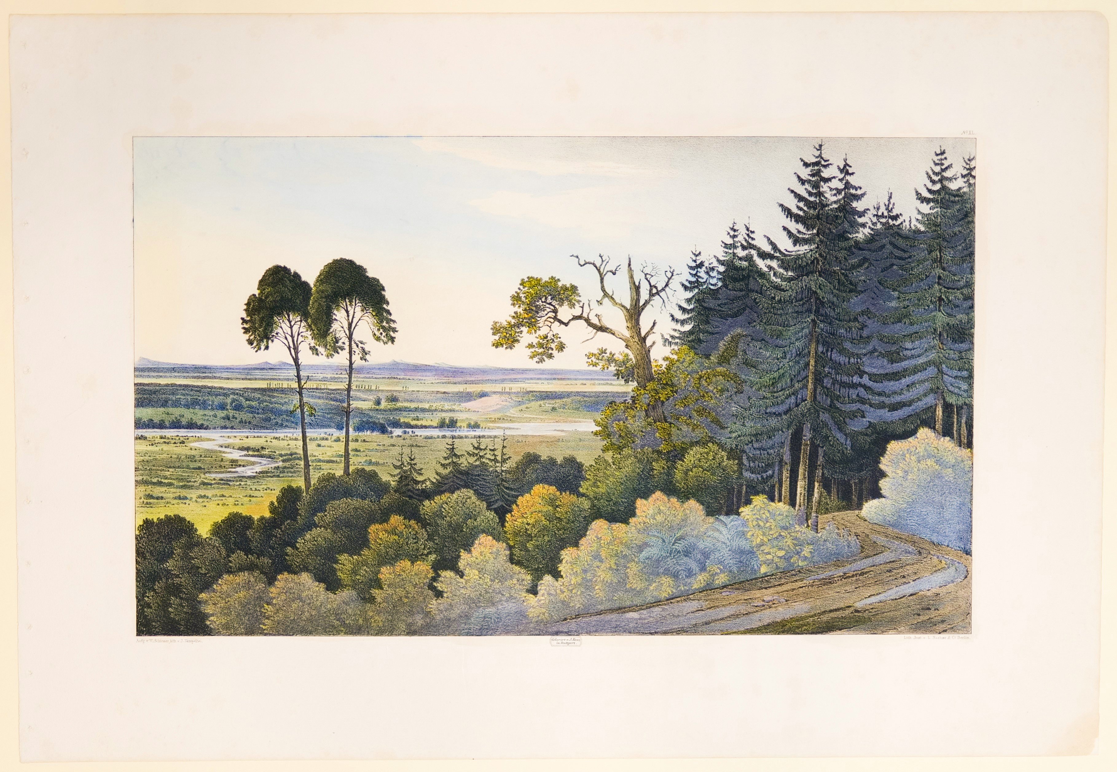 Friedrich Julius Tempeltey, Die Wussina, Tafel XL der "Andeutungen über Landschaftsgärtnerei"