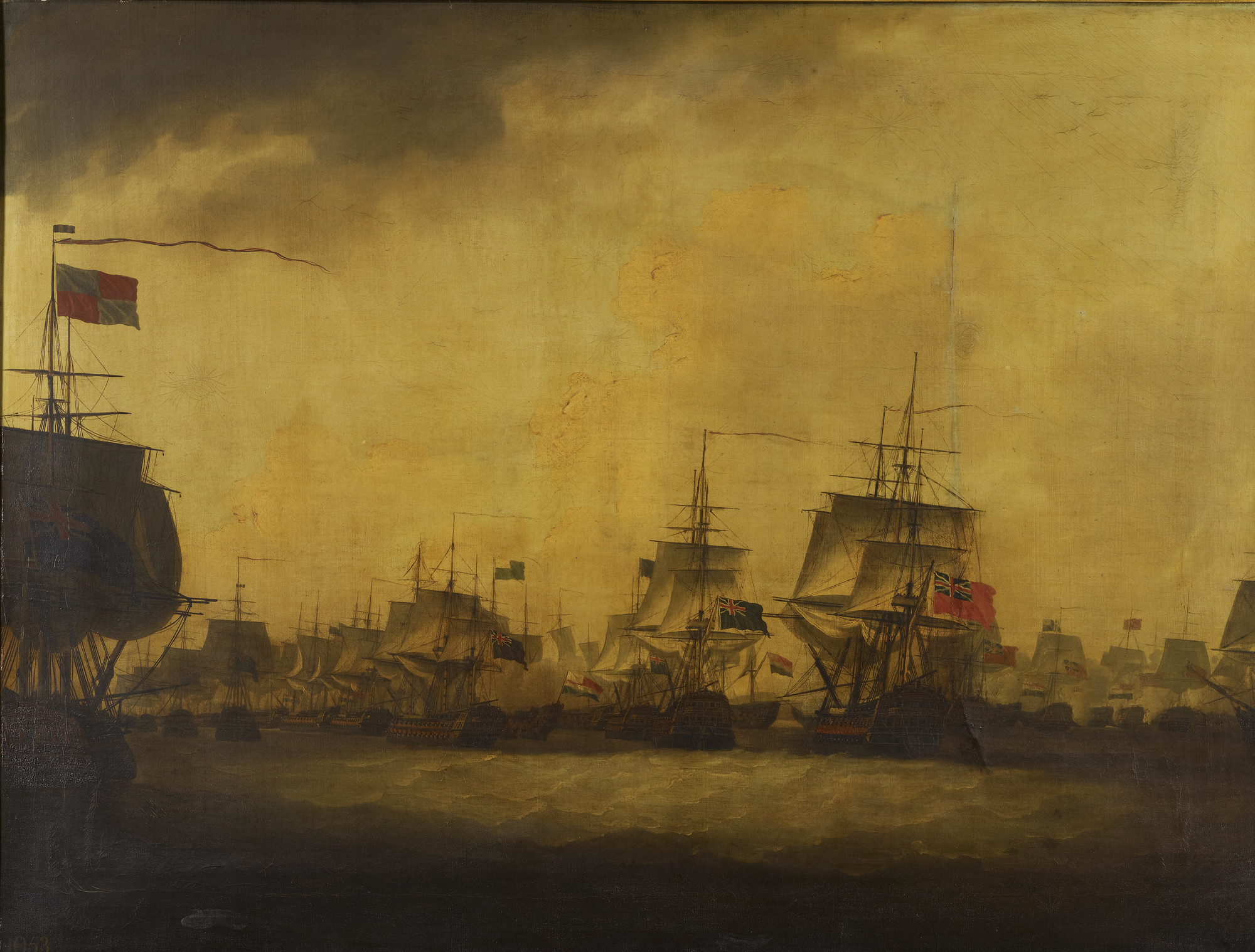 John Thomas Serres, The Battle of Camperdown: I The Beginning of the Action