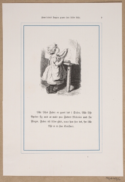 Lorenz Frølich, Illustration til "Hvorledes Dagen gaaer for Lille Lise"