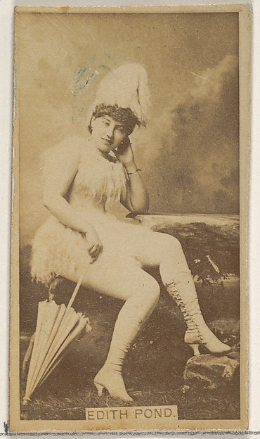 Allen & Ginter, Edith Pond, from the Actors and Actresses series (N45, Type 8) for Virginia Brights Cigarettes