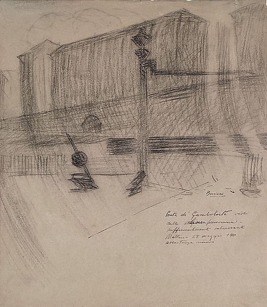Umberto Boccioni, The Gamboloita Bridge