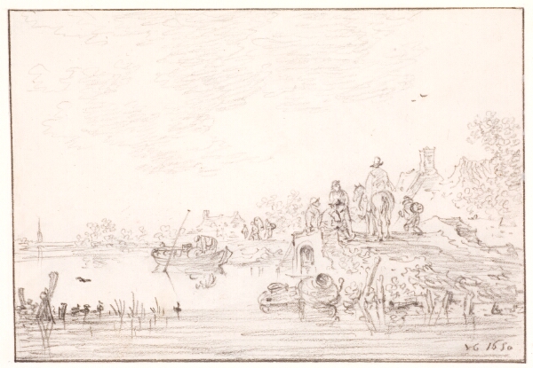 Jan Josefsz van Goyen, Flodlandskab med en bro