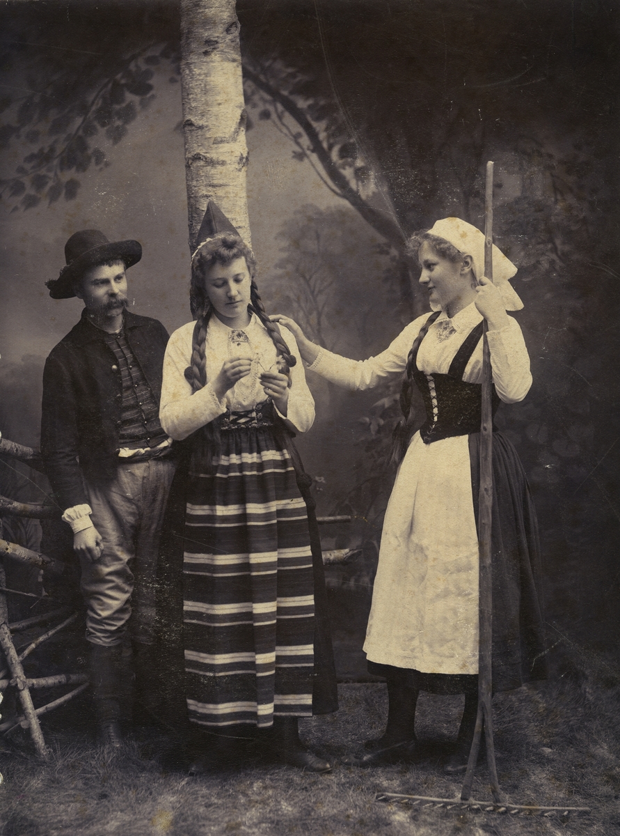 Unknown artist, Skådespelare i folklustspel.