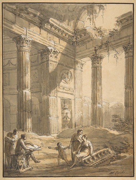 Antonio Zucchi, Artist Among Ruins