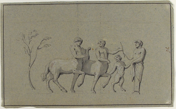 Anonymous, French, 18th century, Drawing of Group of Centaurs