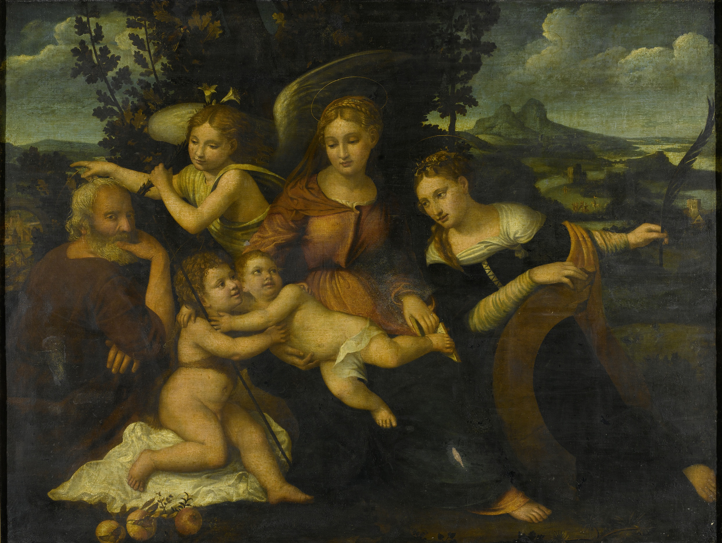 Francesco Torbido, Holy Family with Saint Catherine
